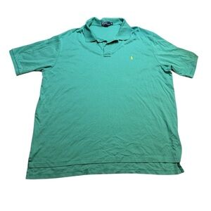 ✨ Polo‎ Ralph Lauren 4XLT Green Big Pony Short Sleeve Polo Shirt ✨